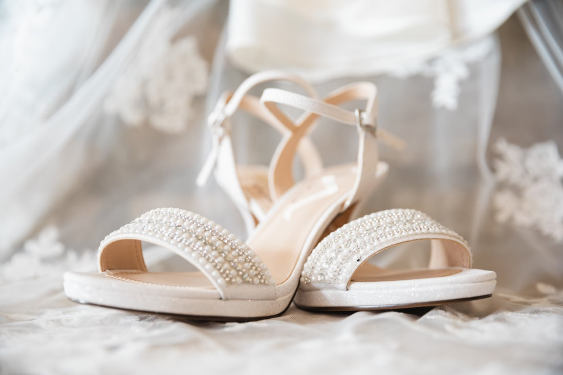 white wedding heels 